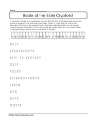 Decode Bible Books Puzzle